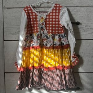 Jelly the Pug, girls sz 6, long sleeved dress